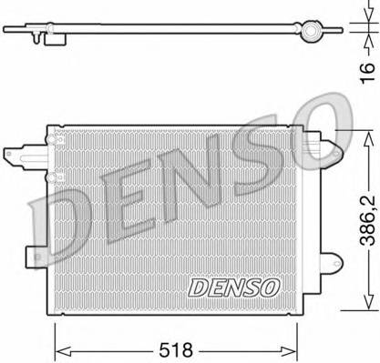 DENSO DCN02005 Конденсатор, кондиционер