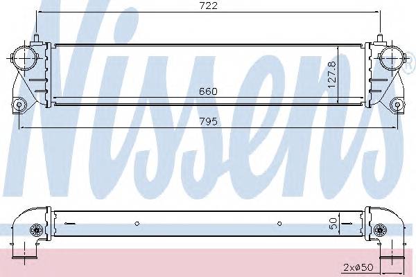 NISSENS 96483 Интеркулер
