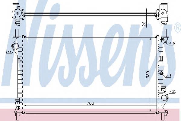 NISSENS 62021A Радиатор, охлаждение двигателя