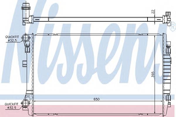 NISSENS 65303 Радиатор, охлаждение двигателя
