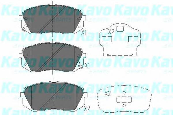 KAVO PARTS KBP-4018 Комплект тормозных колодок,