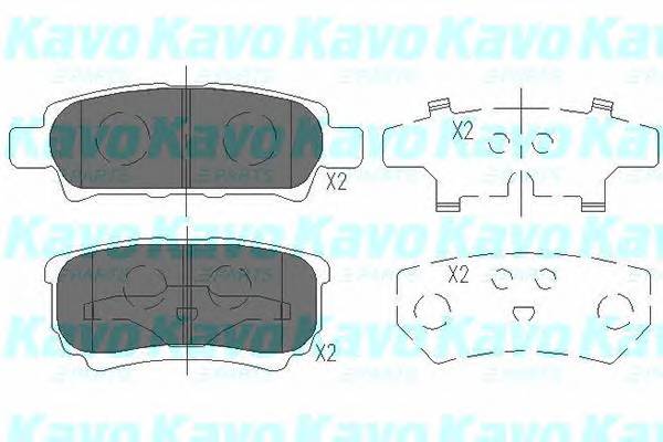 KAVO PARTS KBP-5518 Комплект гальмівних колодок,