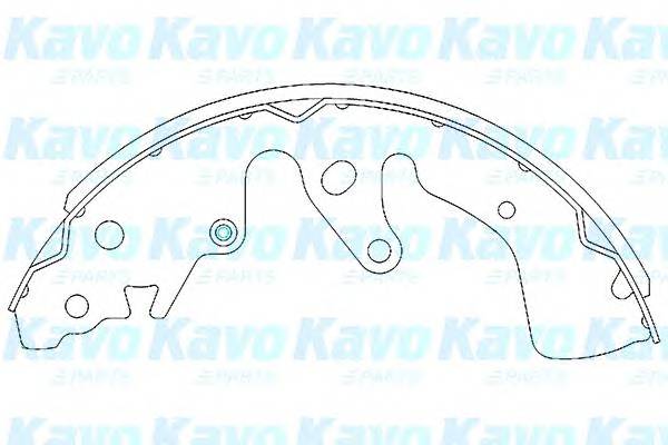 KAVO PARTS KBS-8901 Комплект гальмівних колодок