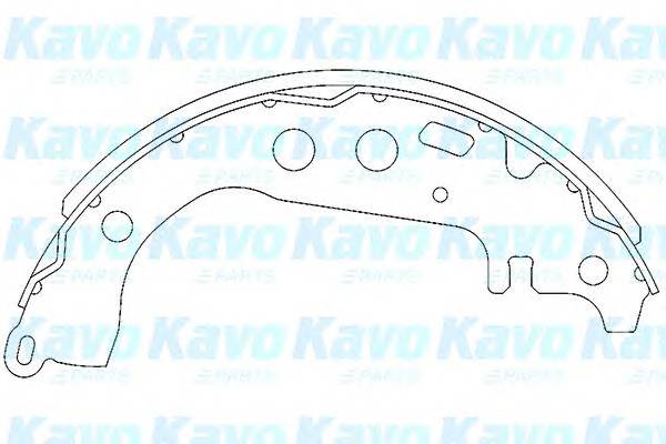 KAVO PARTS KBS-9904 Комплект гальмівних колодок