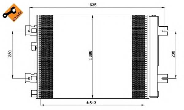 NRF 35947 Конденсатор, кондиционер