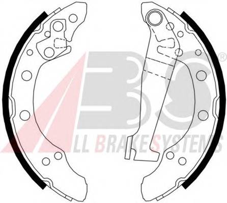A.B.S. 8778 Комплект гальмівних колодок