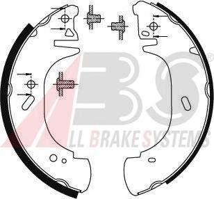 A.B.S. 8941 Комплект гальмівних колодок