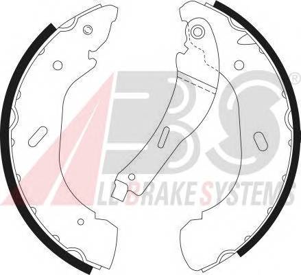 A.B.S. 9087 Комплект гальмівних колодок