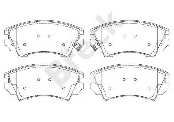 BRECK 24412 00 701 10 Комплект гальмівних колодок,