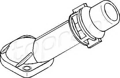 TOPRAN 108 190 Фланец охлаждающей жидкости