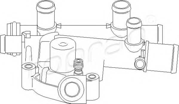 TOPRAN 207 592 Корпус термостата