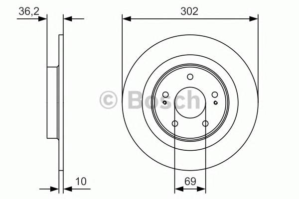 BOSCH 0986479B04 TARCZA HAM BOSCH