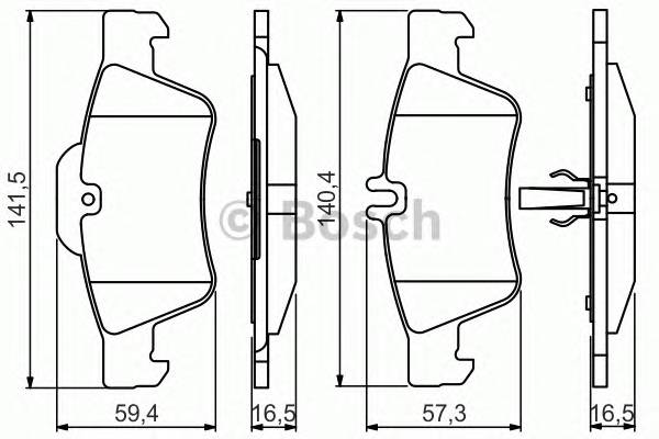 BOSCH 0986495248 Гальмівні колодки