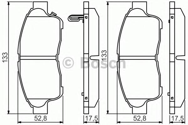 BOSCH 0986495257 Тормозные колодки