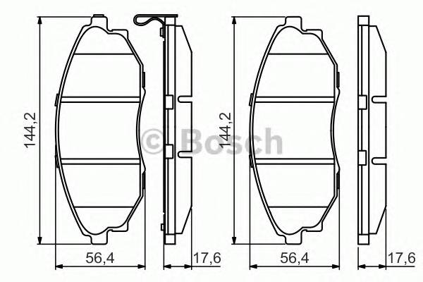 BOSCH 0986495353 Колодки гальмівні дискові