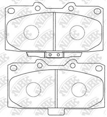 NiBK PN7463 Колодки тормозные