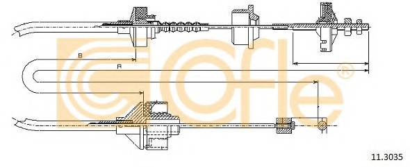 COFLE 11.3035 Трос зчеплення