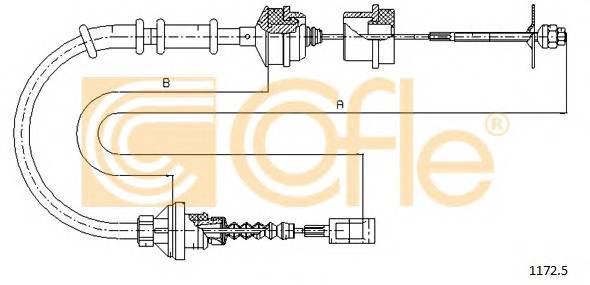 COFLE 1172.5 Трос зчеплення