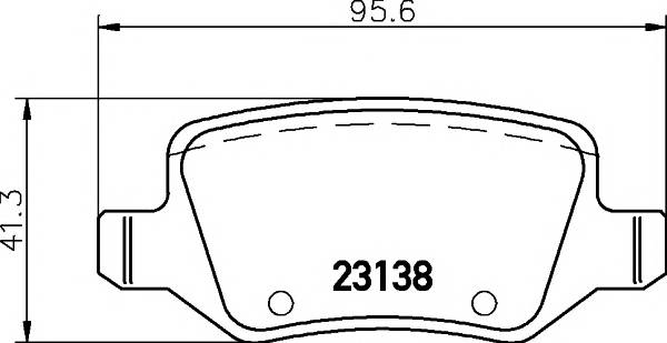 TEXTAR 2313805 Комплект гальмівних колодок,