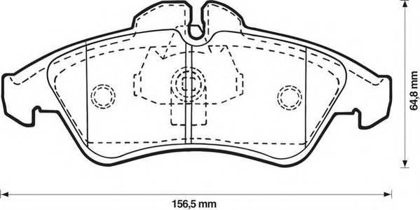 JURID 571844J Комплект гальмівних колодок,