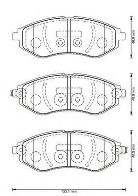 JURID 573371J Комплект тормозных колодок,