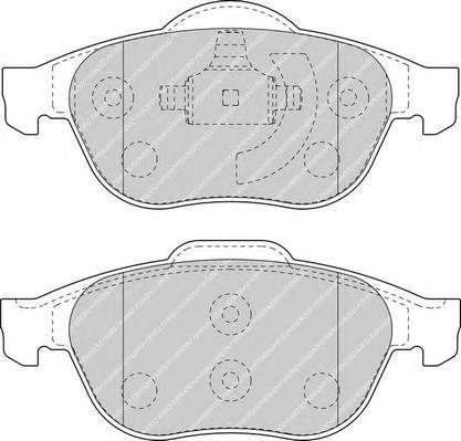 FERODO FDB1441 Комплект тормозных колодок,