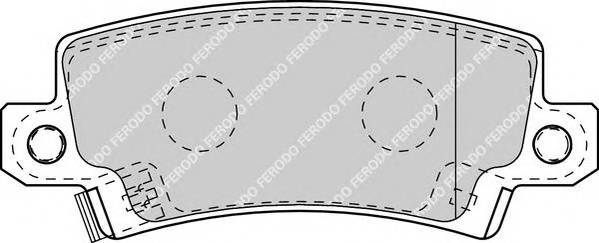 FERODO FDB1574 Комплект тормозных колодок,