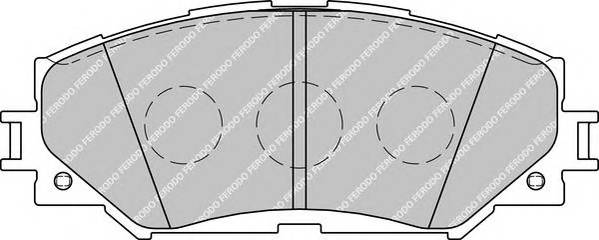 FERODO FDB1891 Комплект гальмівних колодок,