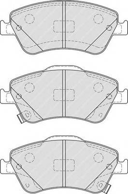 FERODO FDB4046 Комплект тормозных колодок,