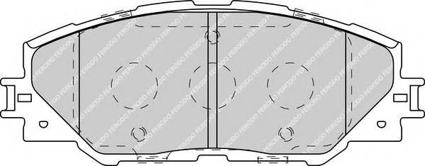 FERODO FDB4136 Комплект тормозных колодок,