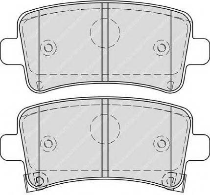 FERODO FDB4252 Комплект тормозных колодок,