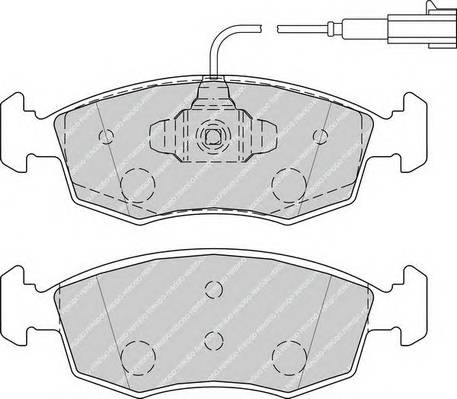 FERODO FDB4353 Комплект тормозных колодок,