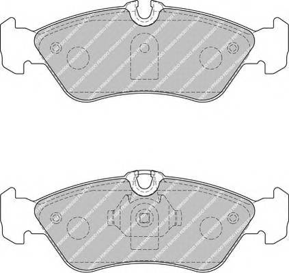 FERODO FVR1876 Комплект тормозных колодок,