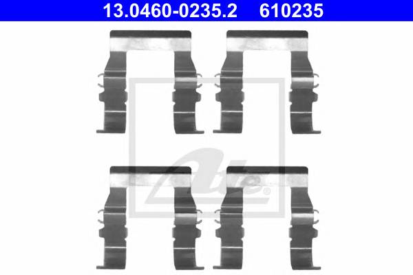 ATE 13.0460-0235.2 Комплектующие, колодки дискового