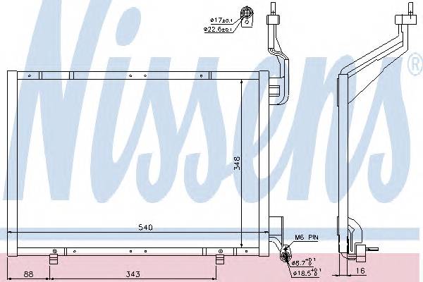 NISSENS 940287 Конденсатор, кондиционер