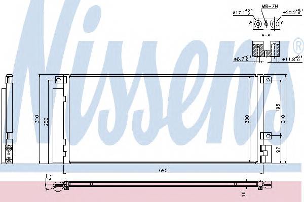 NISSENS 940388 Конденсатор, кондиционер