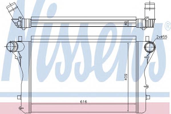 NISSENS 96420 INTERCOOLER AUDI