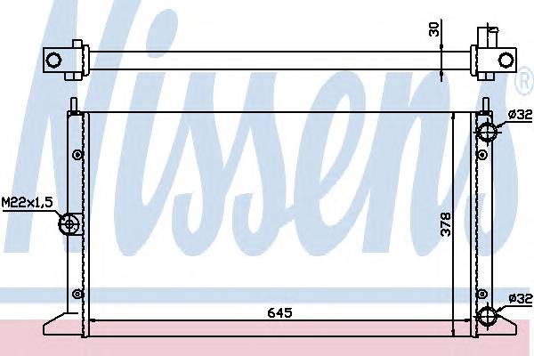 NISSENS 63991 Радиатор, охлаждение двигателя