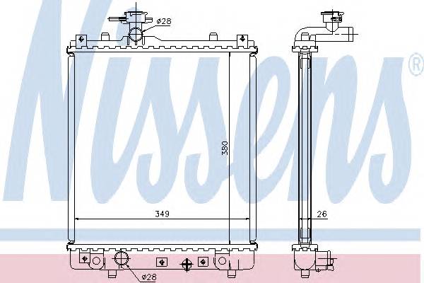 NISSENS 63014A Радиатор, охлаждение двигателя