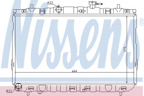 NISSENS 67494 Радиатор, охлаждение двигателя