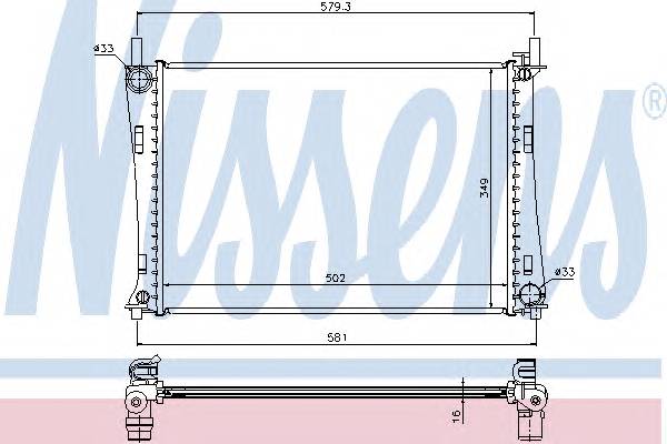 NISSENS 62028A Радиатор, охлаждение двигателя