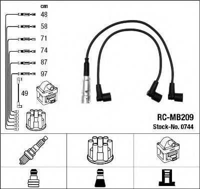 NGK 0744 купити в Україні за вигідними цінами від компанії ULC