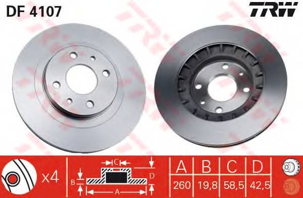 TRW DF4107 купить в Украине по выгодным ценам от компании ULC