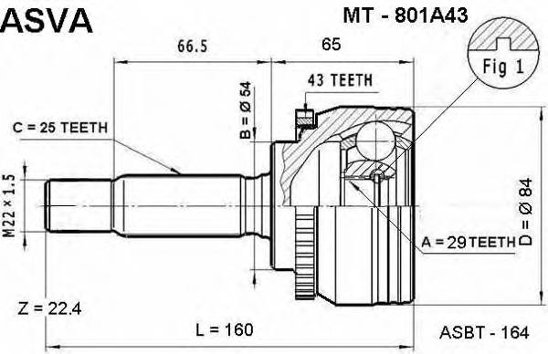 ASVA MT801A43 купити в Україні за вигідними цінами від компанії ULC