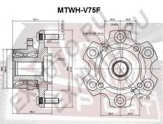 ASVA MTWHV75F купити в Україні за вигідними цінами від компанії ULC