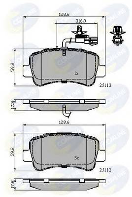 COMLINE CBP12105 купить в Украине по выгодным ценам от компании ULC