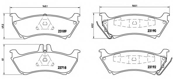 BREMBO P 50 044 купити в Україні за вигідними цінами від компанії ULC