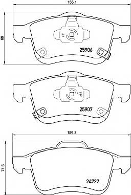 BREMBO P23155 купити в Україні за вигідними цінами від компанії ULC