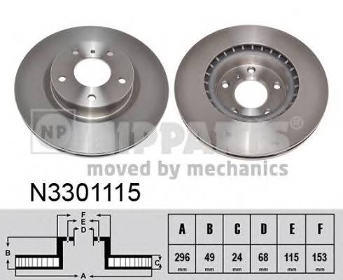 NIPPARTS N3301115 купити в Україні за вигідними цінами від компанії ULC