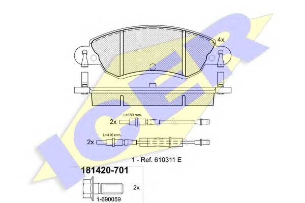 ICER 181420-701 купити в Україні за вигідними цінами від компанії ULC